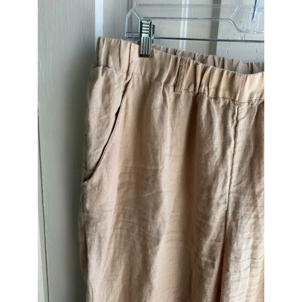 Quince 100% European Linen Pull-On Pants – Size Large